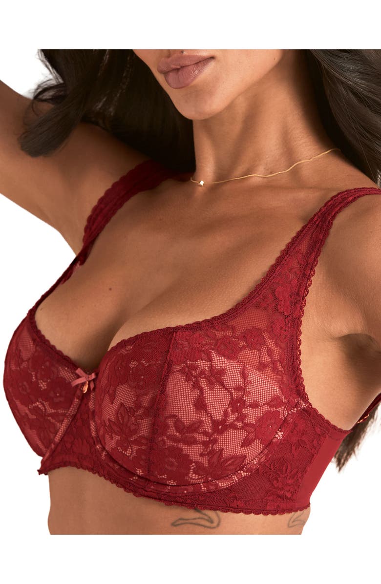 Adore Me Alexiane Push Up Balconette Bra, Alternate, color, 