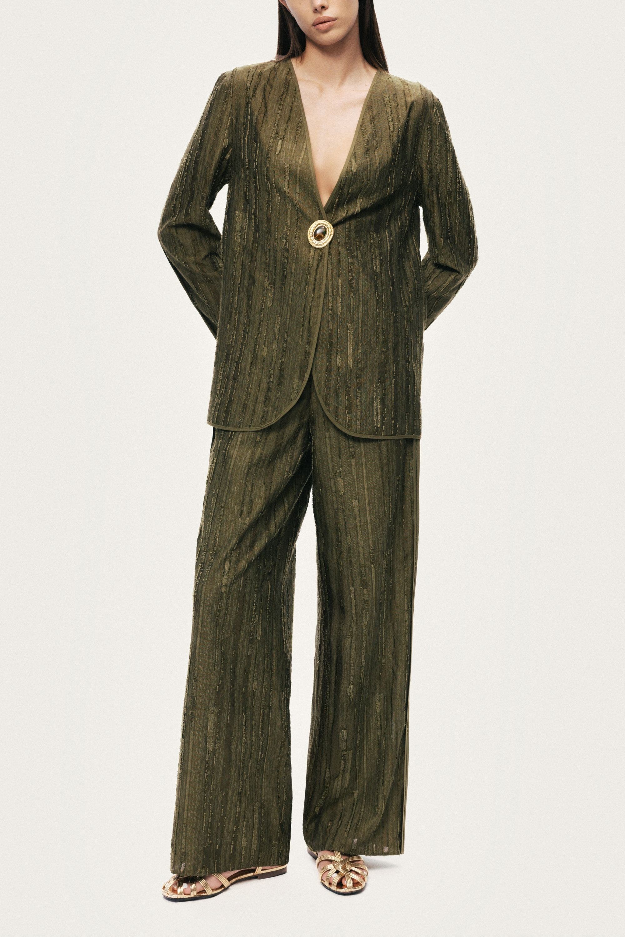 Textured Tailored Jacket - image 2