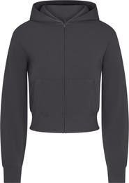 SKIMS Cotton Jersey Zip-Up Hoodie