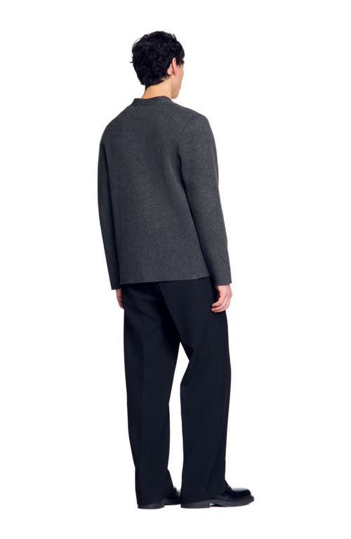 Sandro Cardigan With Snake Detail In Lime