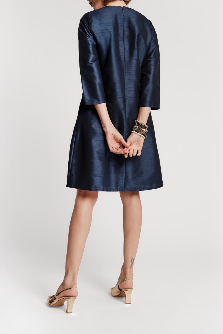 Alice Dress with Sleeves, Alternate, color, Navy/Multi