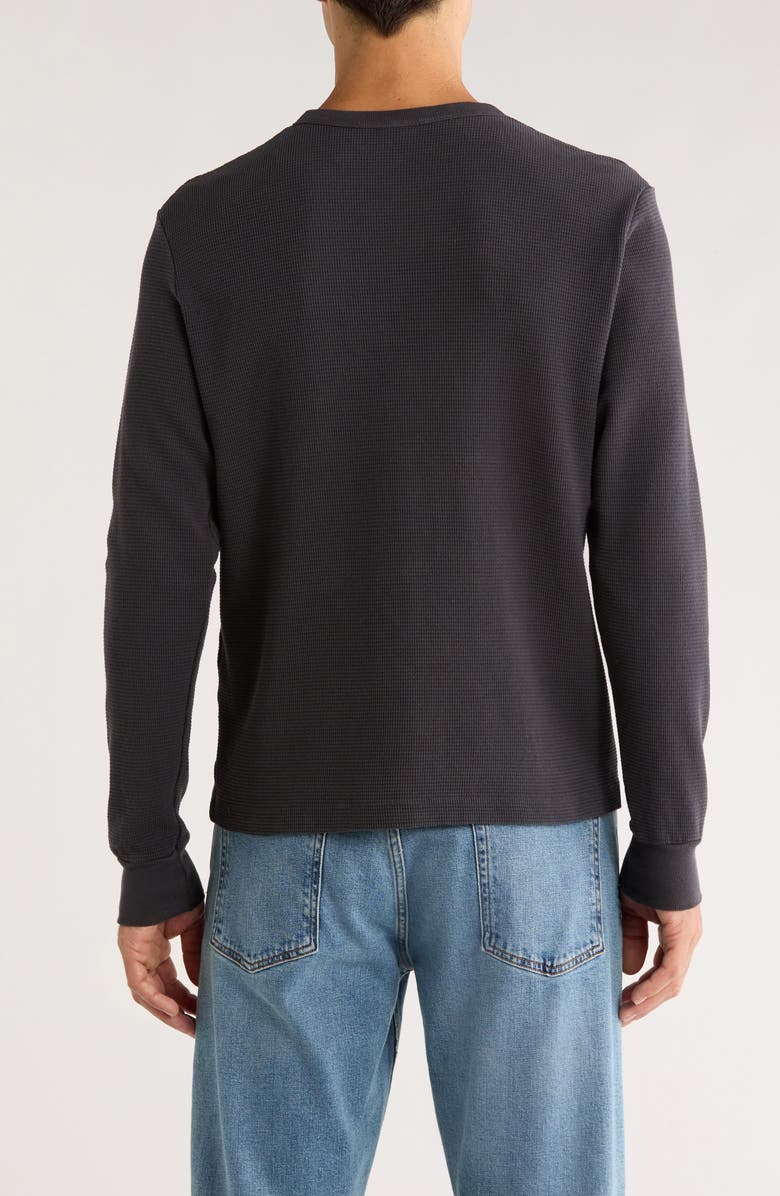 925 Originals Stock Waffle Knit Henley, Alternate, color, Washed Black