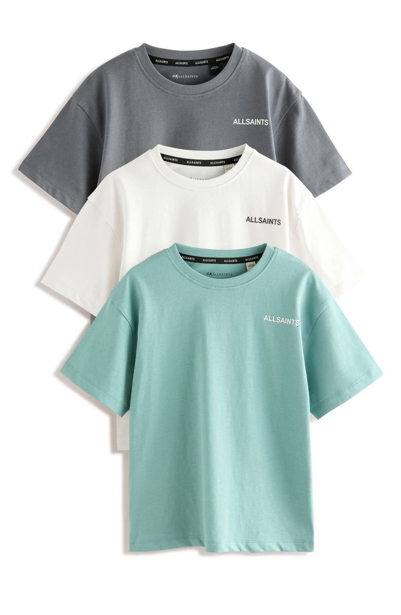smALLSAINTS by ALLSAINTS Kids' Assorted 3-Pack Logo T-Shirts, Main, color, 