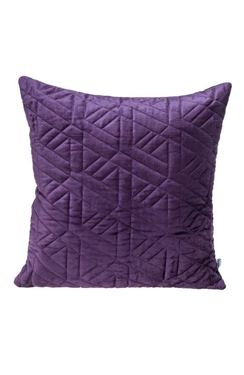 Delta Topstitched Throw Pillow