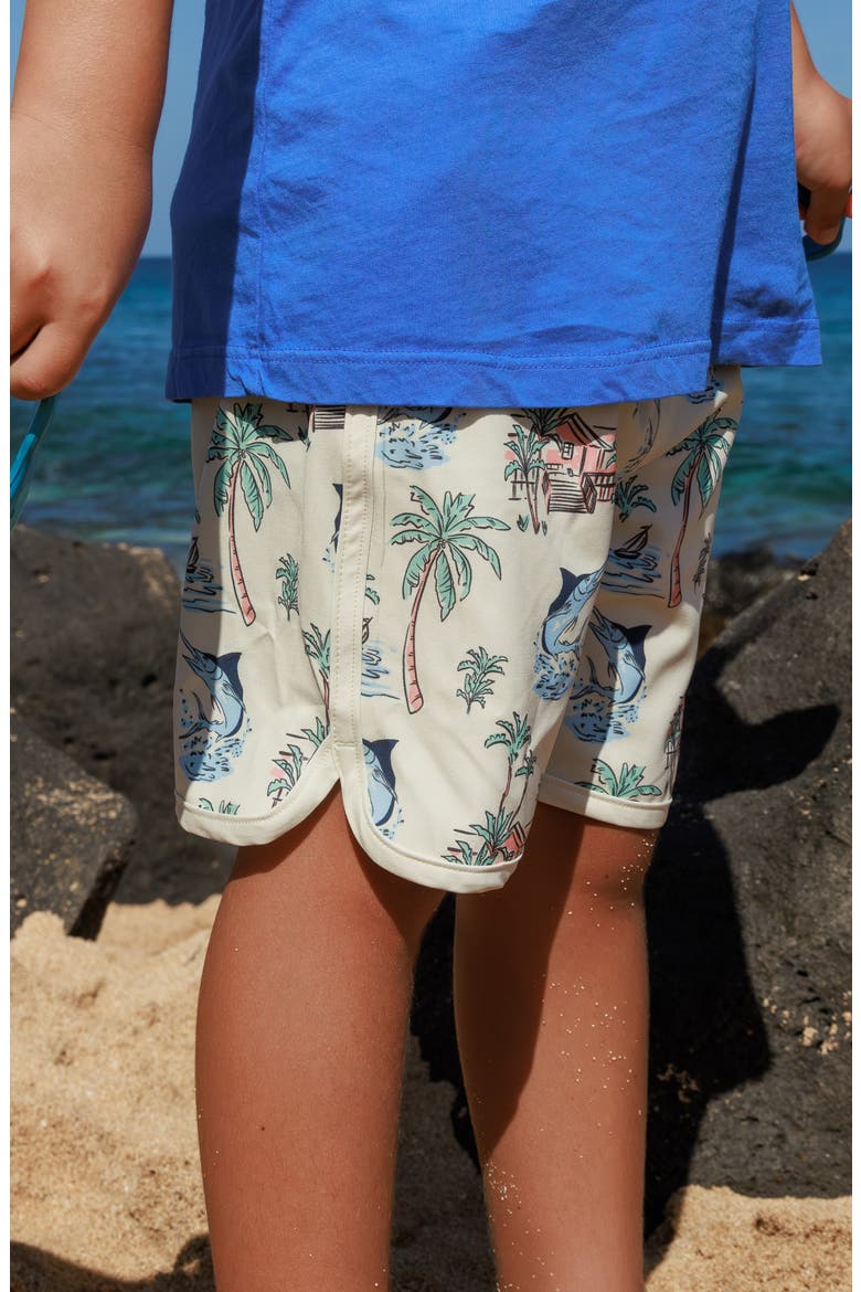 Kids' Sun Glow Board Shorts, Alternate, color, SUN GLOW