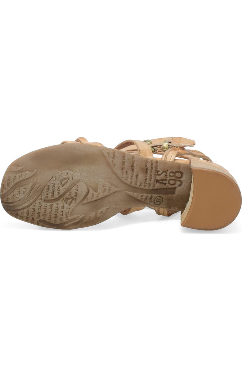 A.S.98 Mack Ankle Wrap Sandal, Alternate, color, Sand