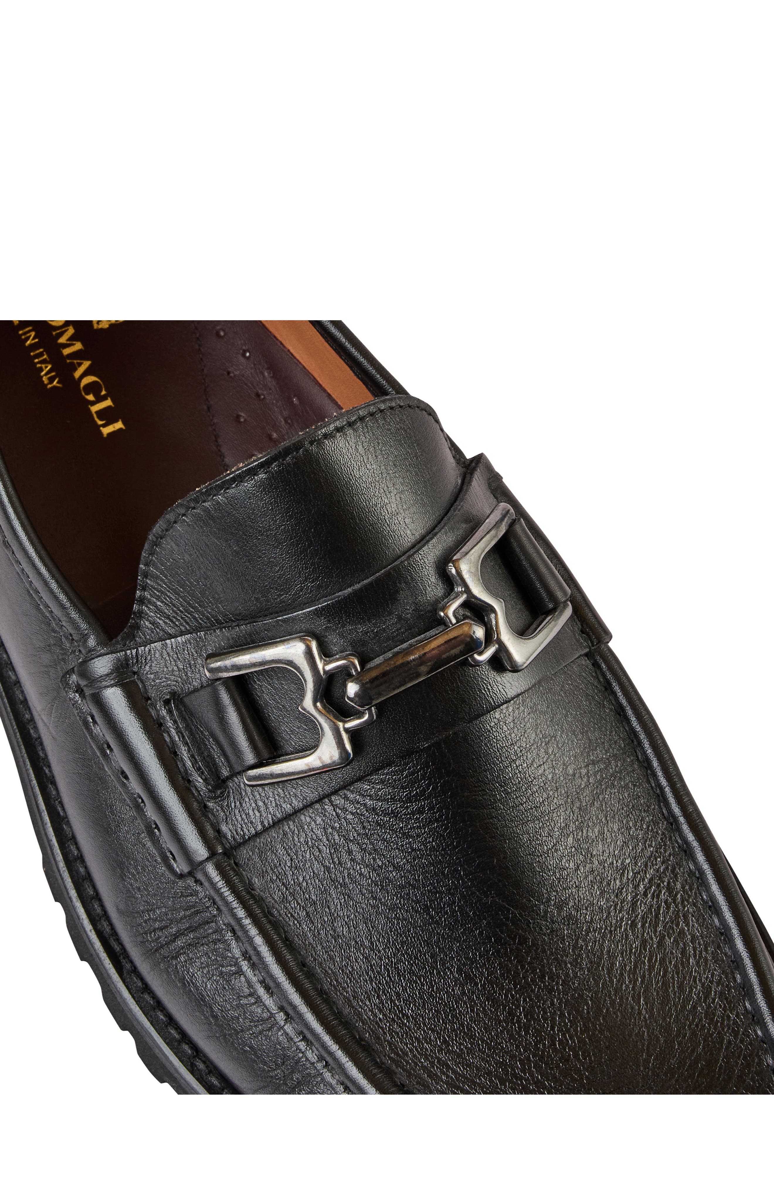 Bruno Magli Rocky Bit Loafer, Alternate, color, Black