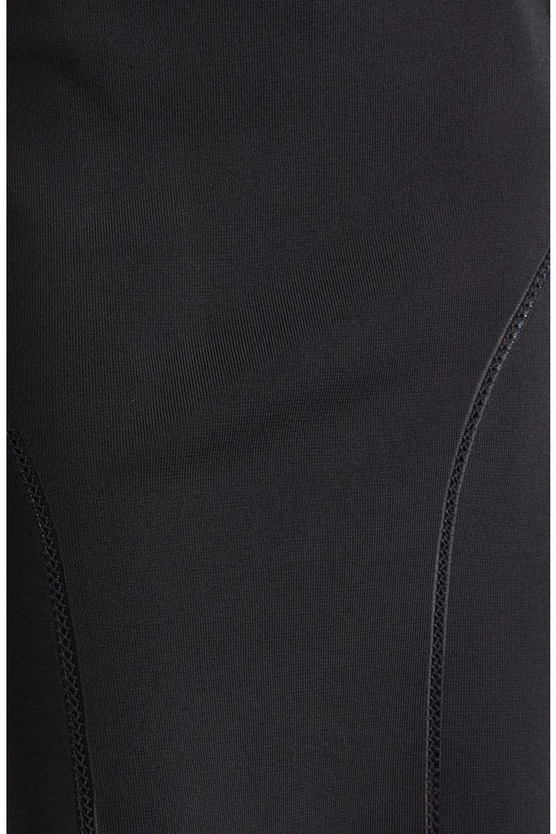 Openwork Embroidery Inset Sweater Skirt, Alternate, color, LB999 BLACK