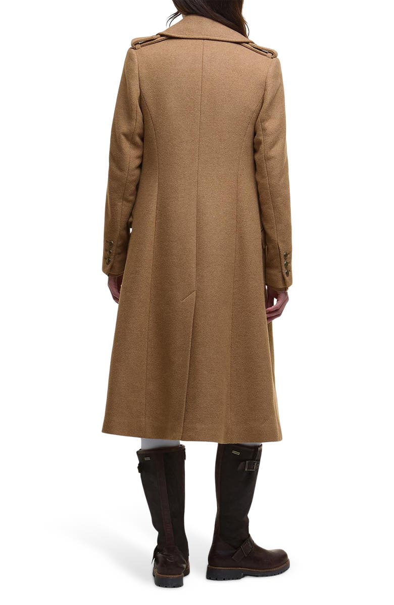 Barbour Cottesmore Wool Blend Coat, Alternate, color, Camel