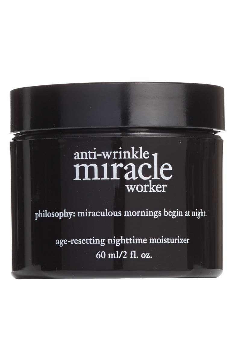 philosophy 'anti-wrinkle miracle worker' age-resetting nighttime moisturizer, Main, color,