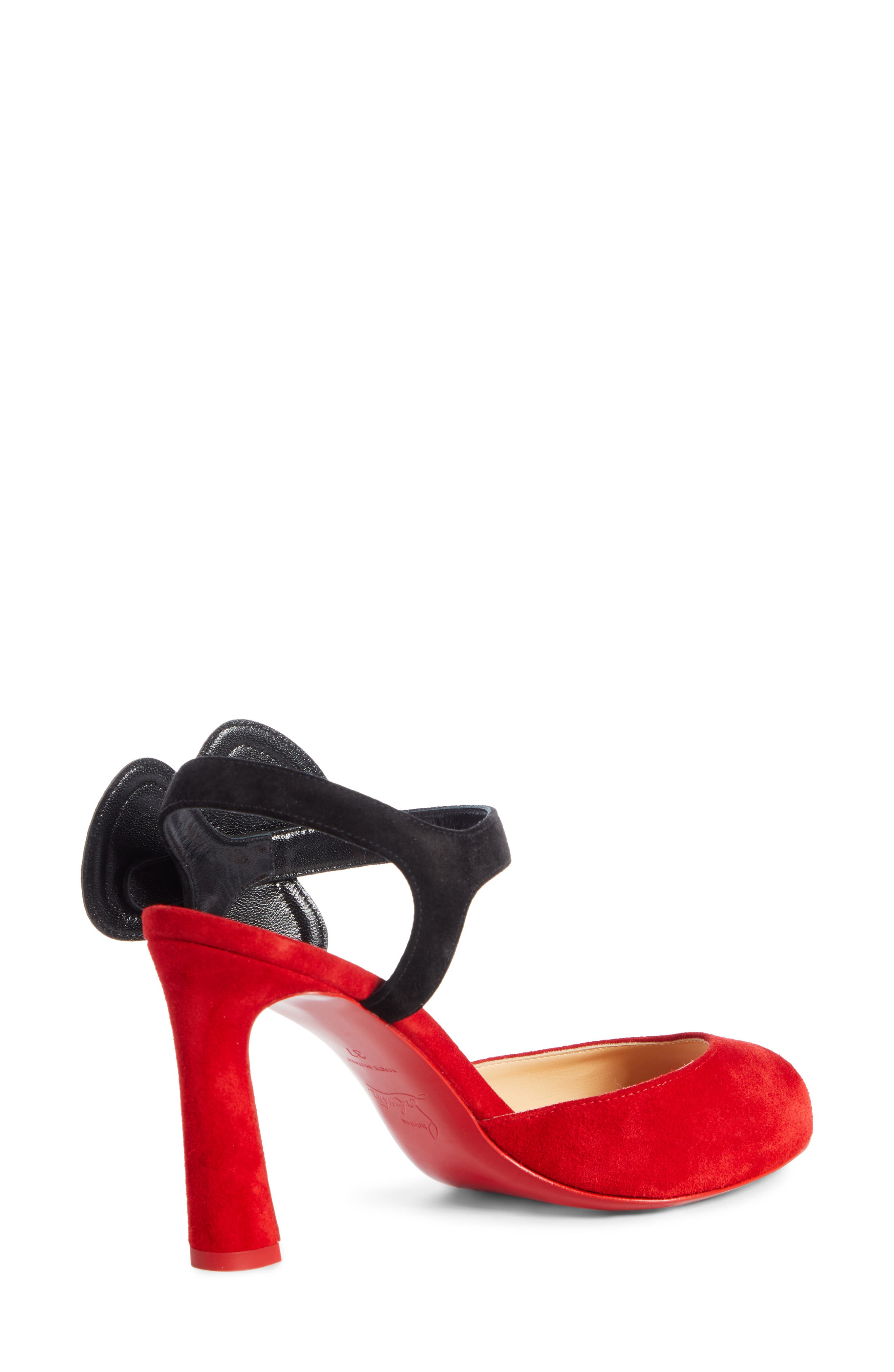 Christian Louboutin Pansy Flower Ankle Strap Sandal, Alternate, color, 