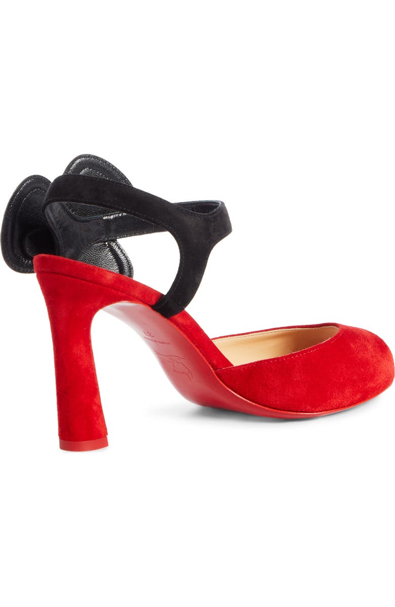 Christian Louboutin Pansy Flower Ankle Strap Sandal, Alternate, color,