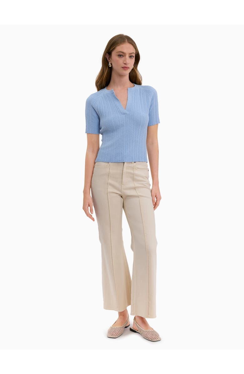 Rebecca Taylor Boucle Knit Sweater, Main, color, Azure