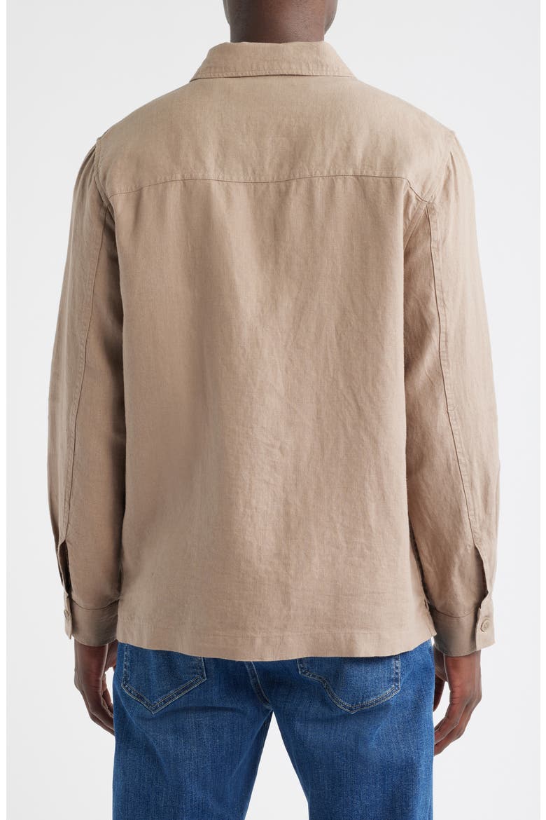 Linen Shirt Jacket, Alternate, color, TAN DESERT