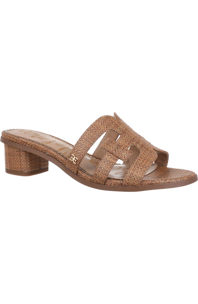 Sam Edelman Illie Block Heel Slide Sandal, Main, color, New Cuoio