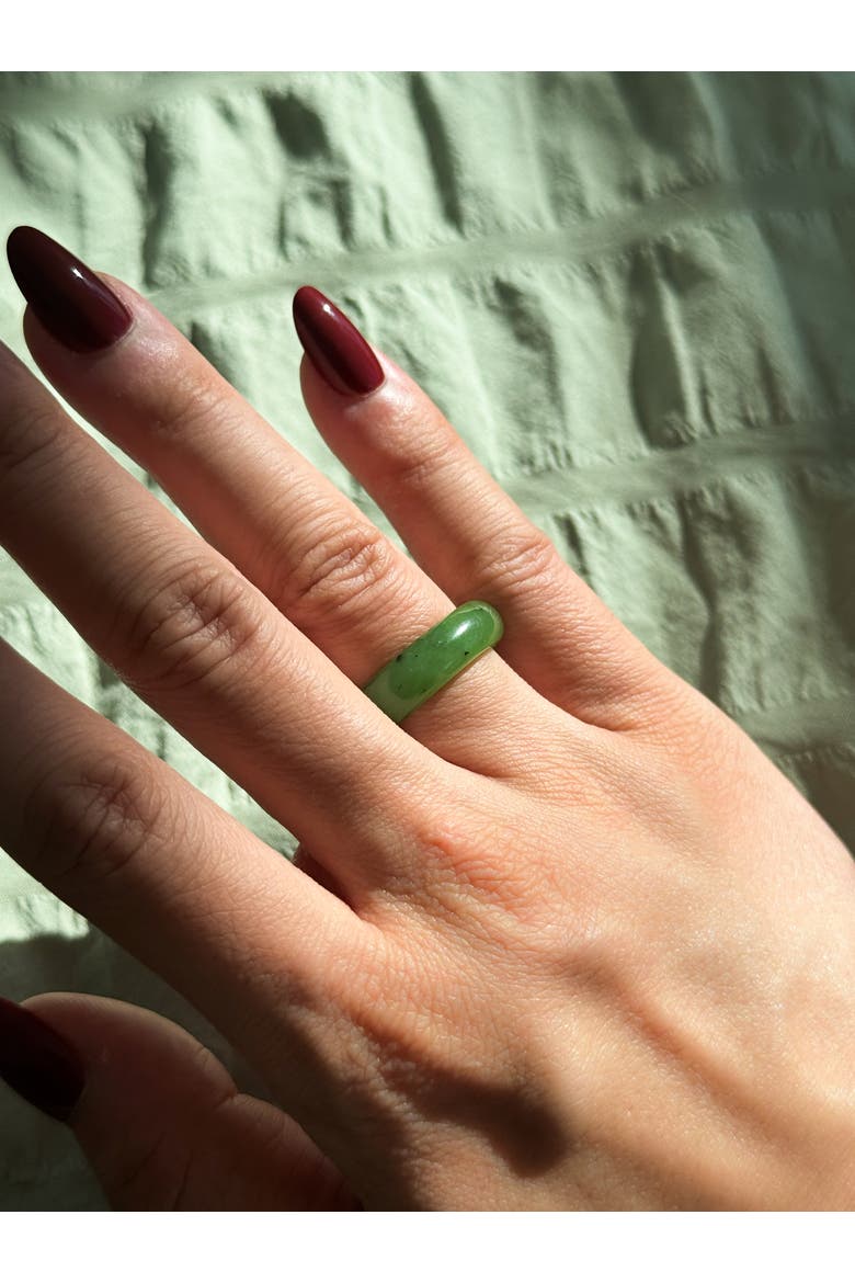 Evergreen  Green Jade Ring, Alternate, color, Green