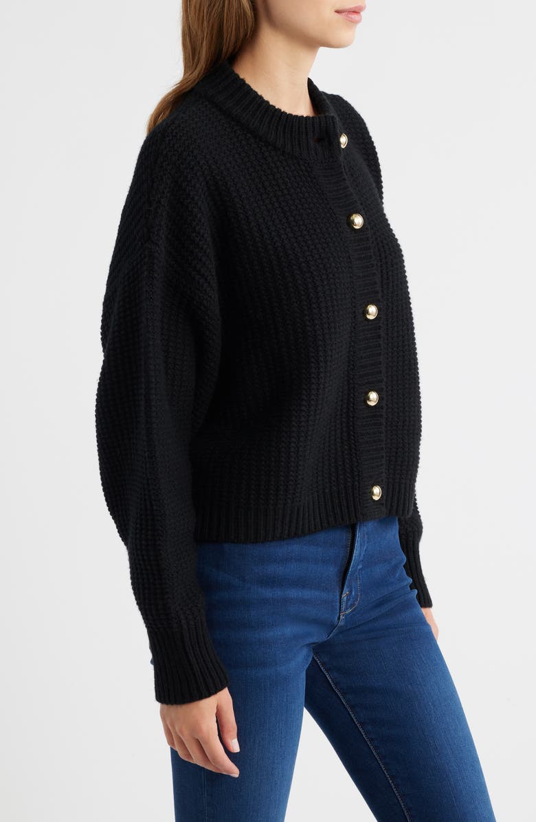 FRAME Wool & Cashmere Cardigan, Alternate, color, Black