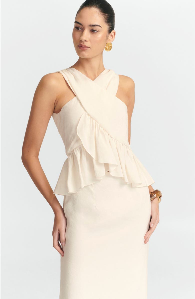 ST MRLO Aloe Maxi Dress, Alternate, color, Cream