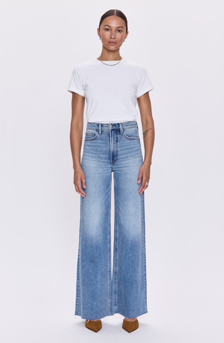 Pistola Lana High Waist Wide Leg Jeans, Alternate, color, Sardinia