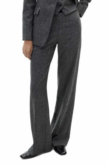 MANGO Marbled Wool-Blend Suit Pants