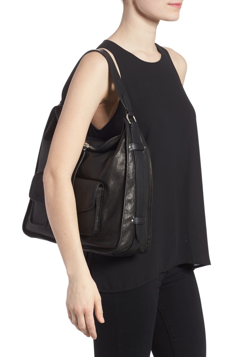 rag & bone Field Leather Hobo, Alternate, color,