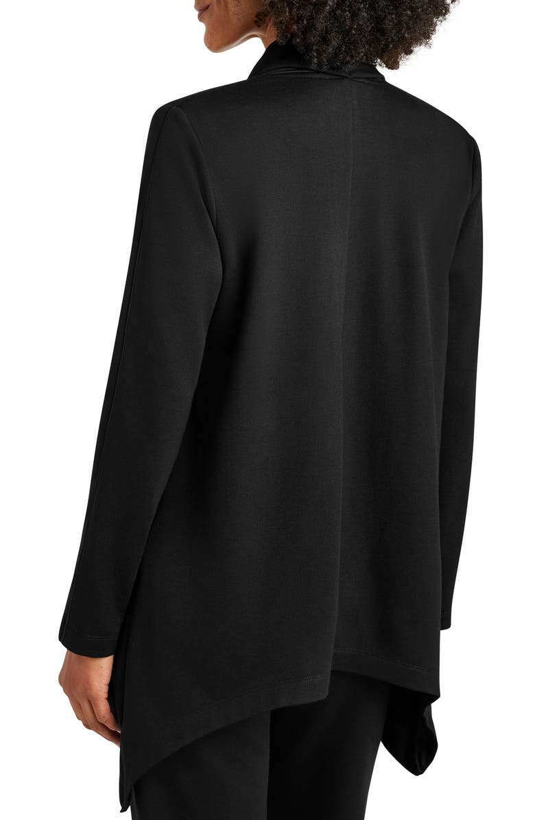 Splendid Supersoft Knit Drape Jacket, Alternate, color, Black