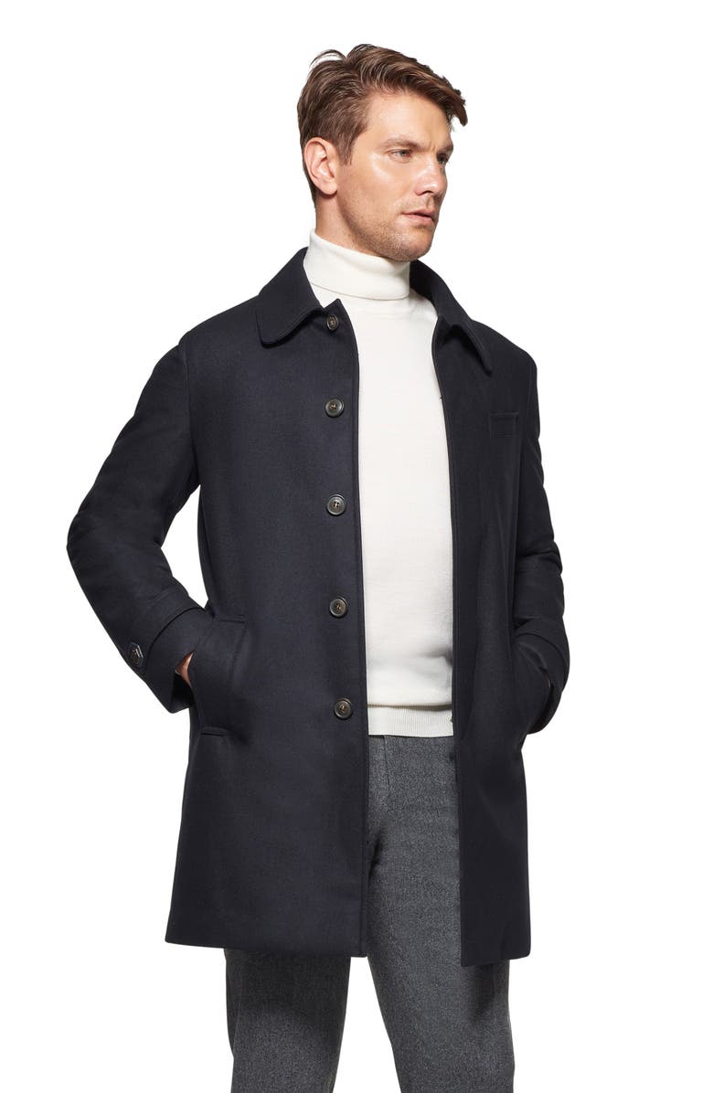 Norwegian Wool Waterproof Virgin Wool
Silk Down Coat with Removable Bib, Alternate, color,