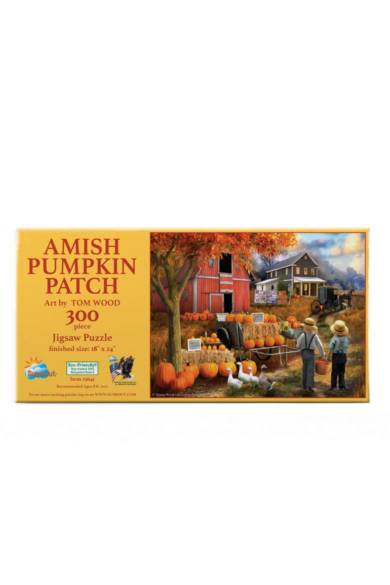 Amish Pumpkin Patch 300 piece Jigsaw Puzzle for Adults, Alternate, color, Multicolor