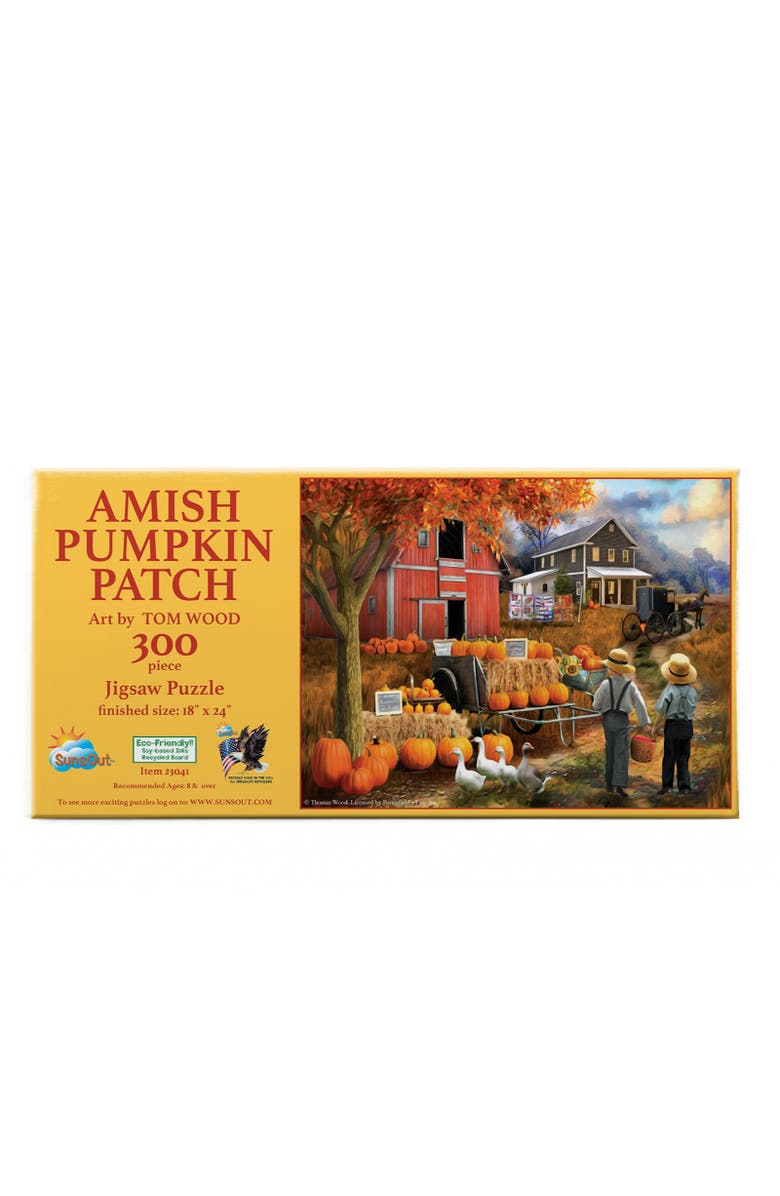 Sunsout Amish Pumpkin Patch 300 piece Jigsaw Puzzle for Adults, Alternate, color, 