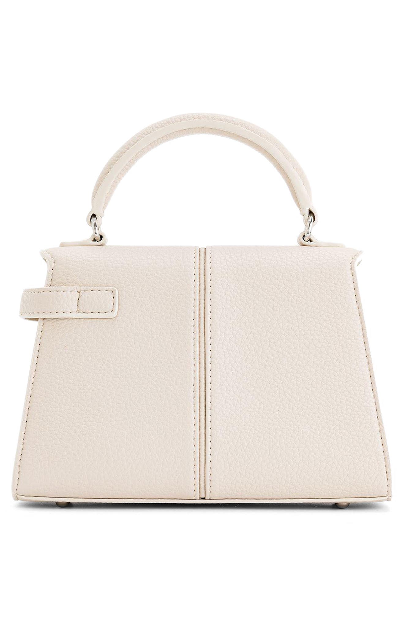 JW PEI Elise Faux Leather Top Handle Bag, Alternate, color, White
