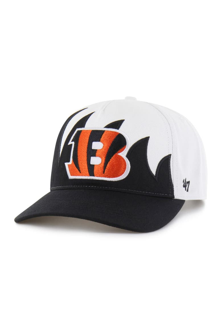 Men's '47 White Cincinnati Bengals Jagged Hitch Adjustable Hat, Main, color, White
