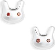 Sandy Liang Terminator Bunny Stud Earrings