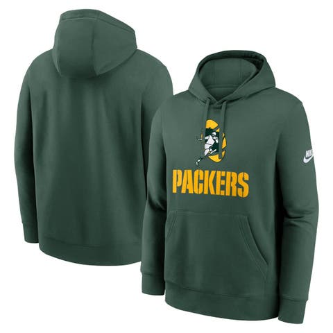 Men's Nike Green Green Bay Packers Best Season Rewind Club Pullover Hoodie