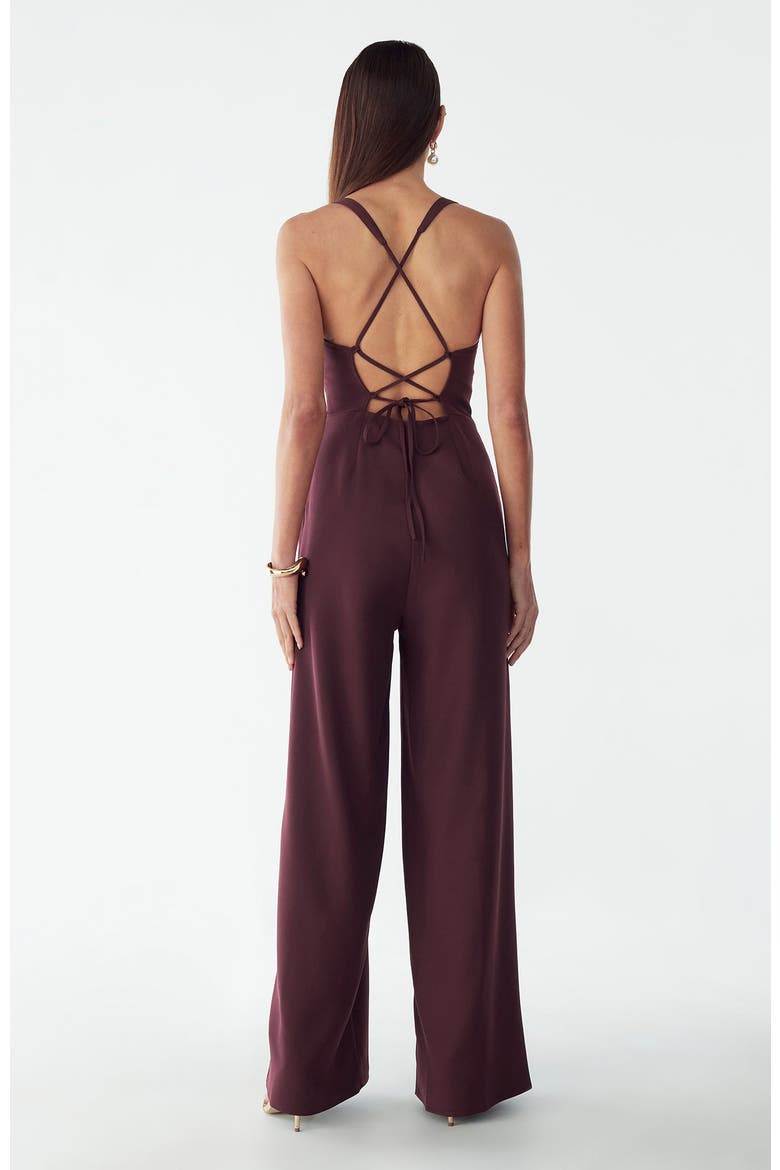 Cherie Jumpsuit, Alternate, color, Wine