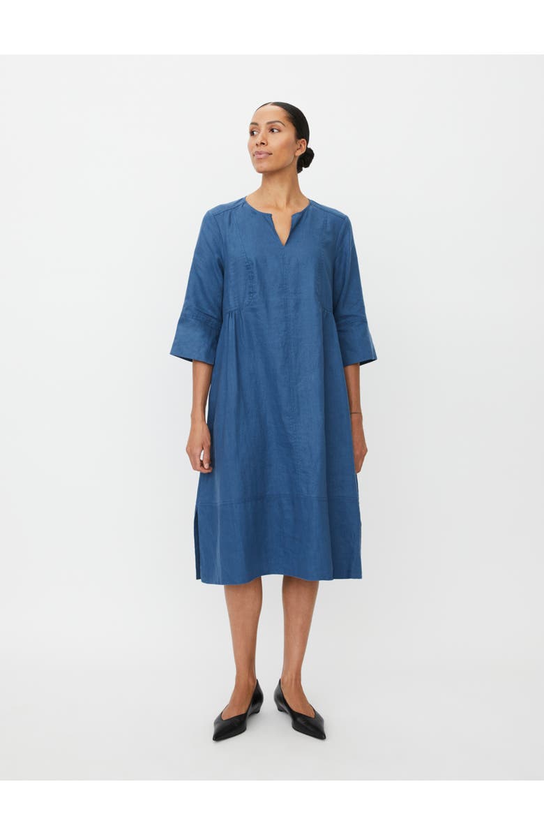 Masai Copenhagen MaNasya Linen Tunic Midi Dress, Main, color, Ensign Blue