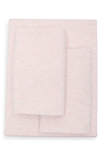 Nordstrom Rack Heathered Jersey 4-piece Sheet Set In Pink