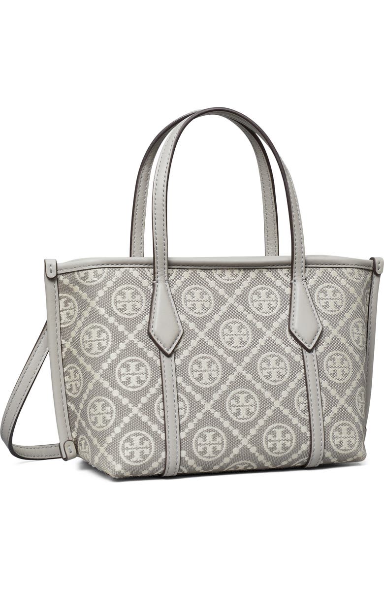 Tory Burch Mini Perry T Monogram Jacquard Tote, Alternate, color,