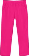 CITY THREADS Girls Soft 100% Cotton UPF 50+ Jersey Pocket Pants