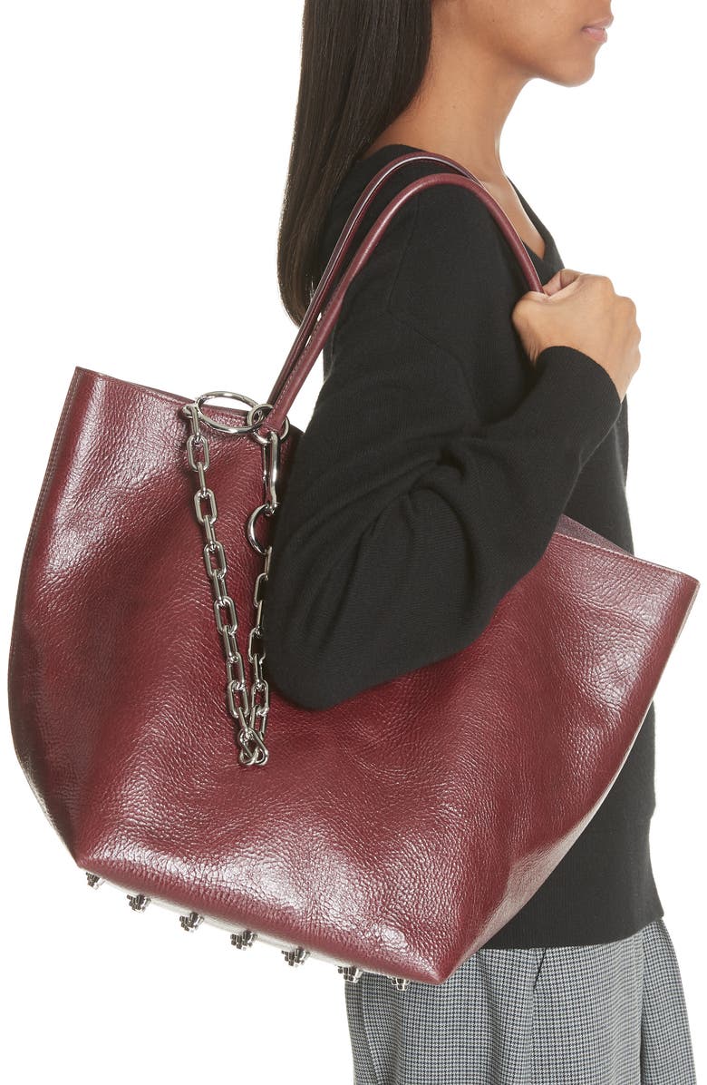 Alexander Wang Large Roxy Leather Tote Bag, Alternate, color,