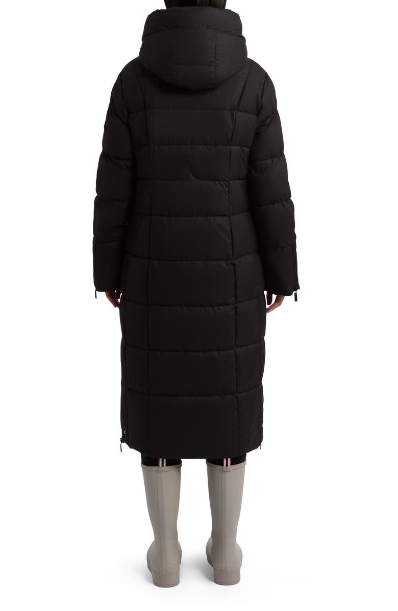 Hunter Ireland Water Repellent Faux Shearling Lined Puffer Jacket, Alternate, color, Black