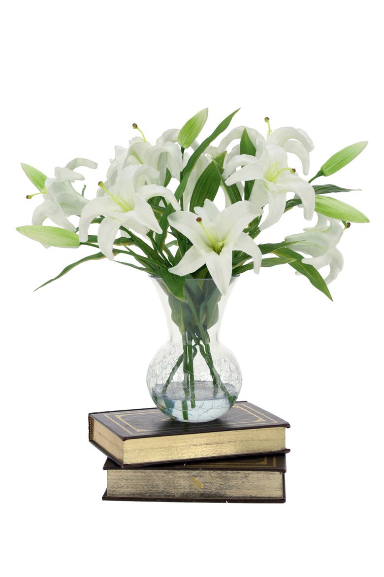Vase of Lilies, Main, color, White