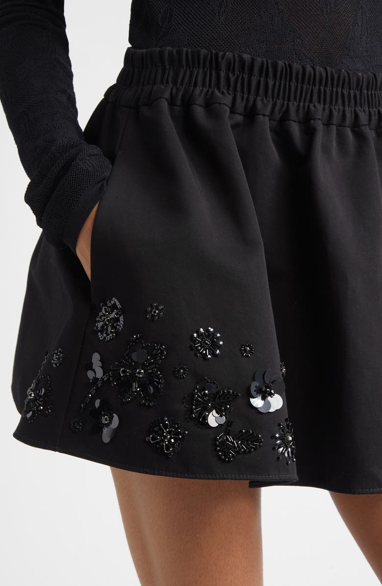 Golden Goose Journey Sequin Miniskirt, Alternate, color, Black