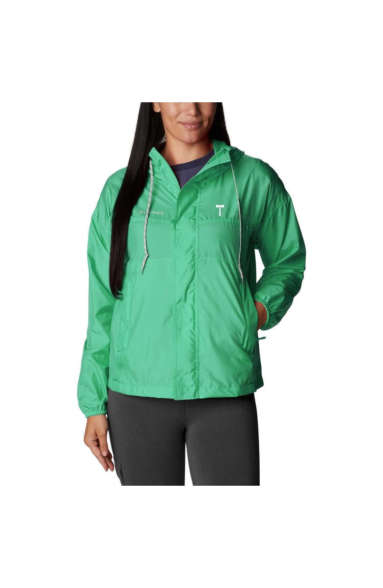 Columbia Women's Columbia Green Portland Timbers Flash Challenger Omni-Shade Full-Zip Windbreaker, Main, color, Green