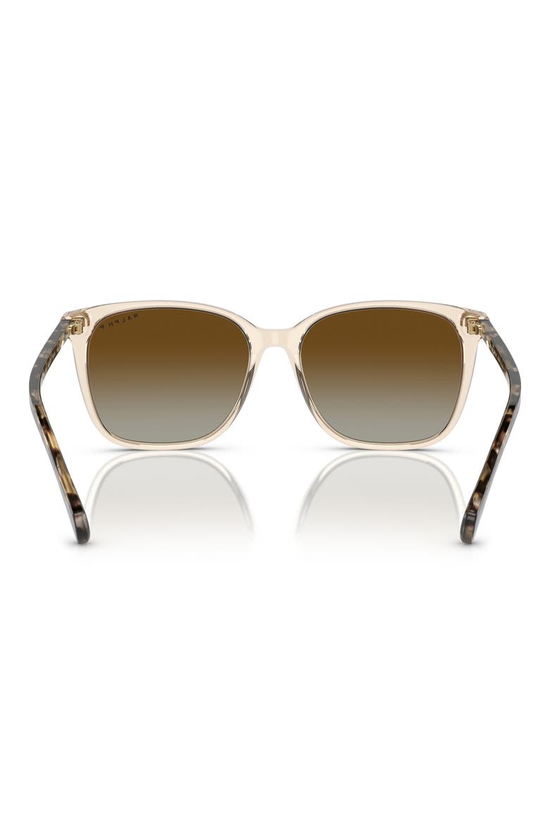 56mm Polarized Square Sunglasses, Alternate, color, BROWN / POLAR GRADIENT BROWN