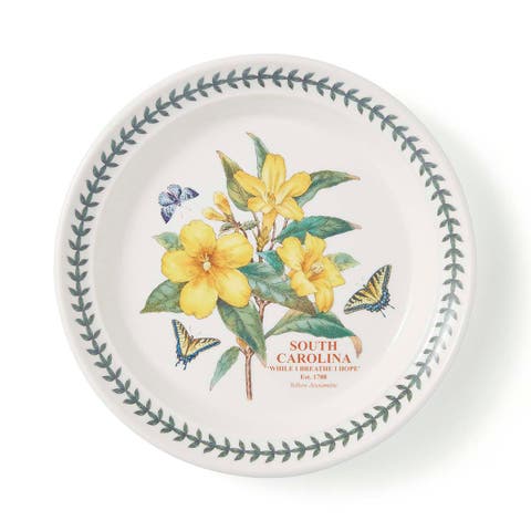 Blossoming States Earthenware 8" Salad Plate