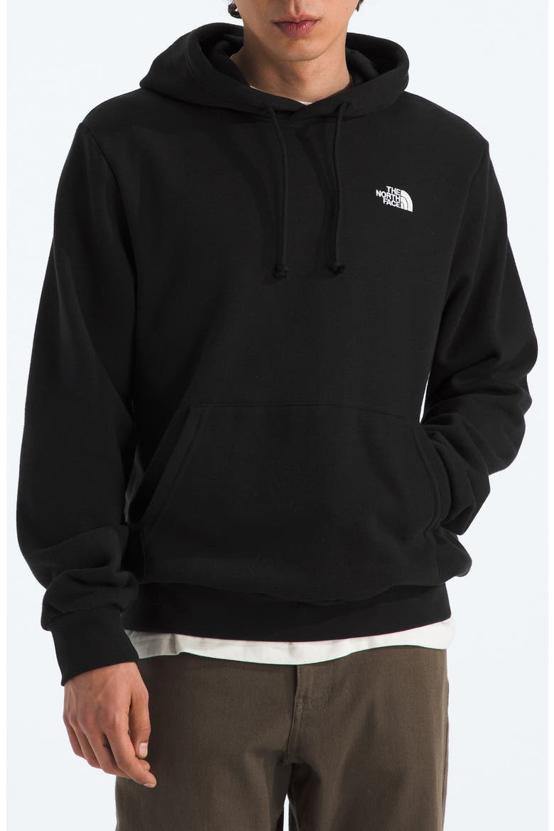 Evolution Simple Dome Pullover Hoodie, Main, color, TNF BLACK