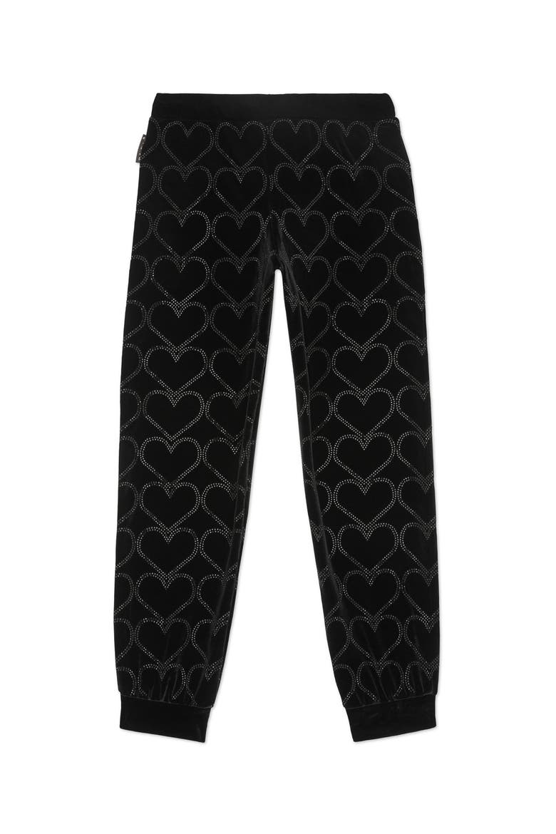 Jogging Trousers Heart Girl, Alternate, color, black
