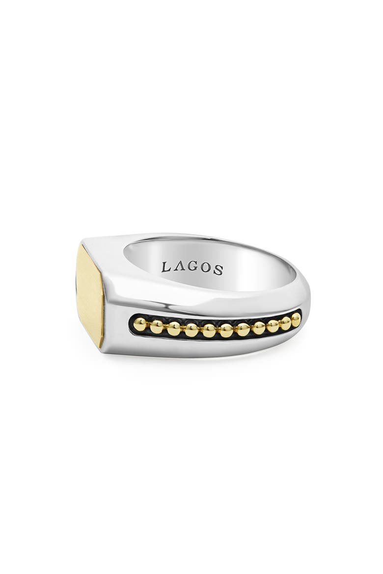 Anthem Satin Signet Ring, Alternate, color, TWO-TONE