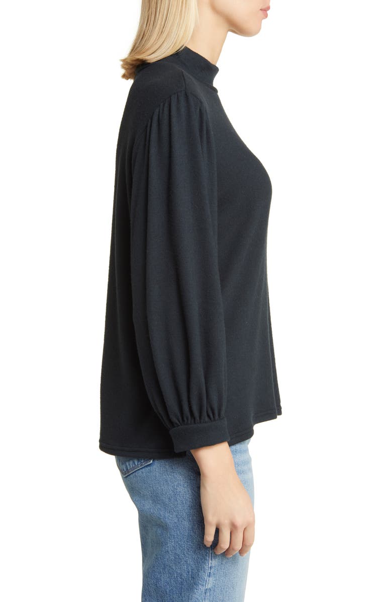 Caslon<sup>®</sup> Gathered Mock Neck Top, Alternate, color, 