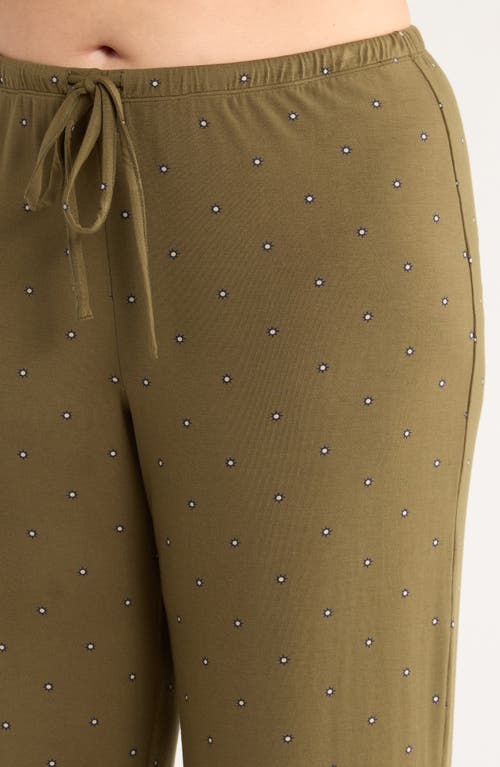 Nordstrom Moonlight Eco Crop Pajamas In Green